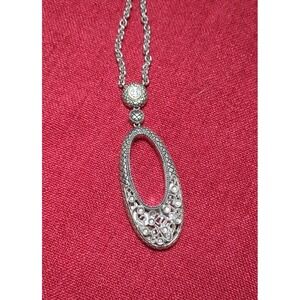 ANDREA CANDELA 18K Diamond Sterling Silver Ornate Filagree Necklace